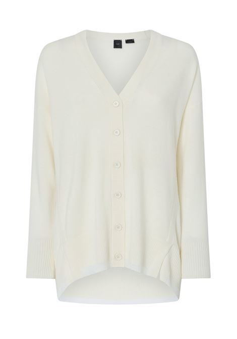 Cardigan scollo a V misto cachemire bianco PINKO | Cardigan | 104551-A235Z06