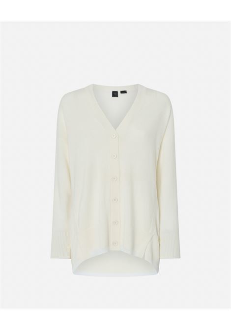 Cardigan scollo a V misto cachemire bianco PINKO | Cardigan | 104551-A235Z06