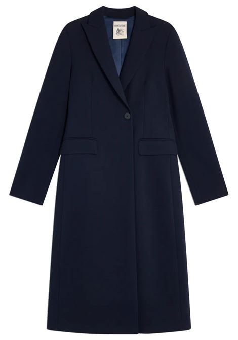 Single-breasted coat in Milano Stitch with Long Sleeves and Flap Pockets SEMICOUTURE |  | S4WL03K61-1