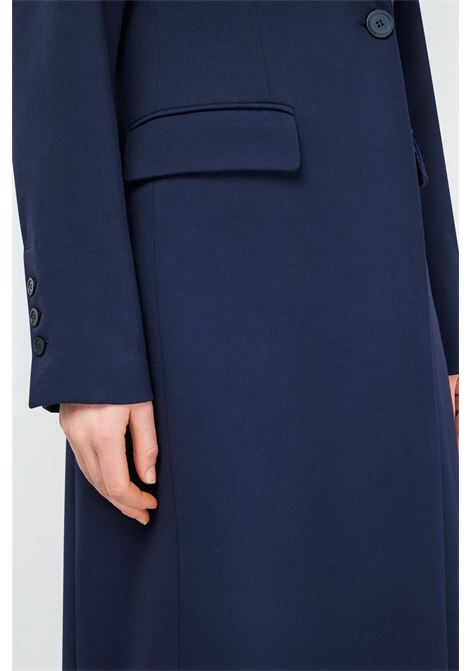 Single-breasted coat in Milano Stitch with Long Sleeves and Flap Pockets SEMICOUTURE |  | S4WL03K61-1