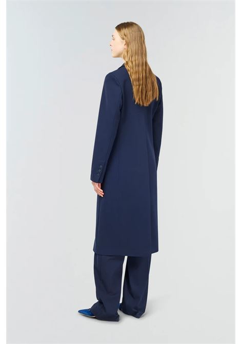 Single-breasted coat in Milano Stitch with Long Sleeves and Flap Pockets SEMICOUTURE |  | S4WL03K61-1