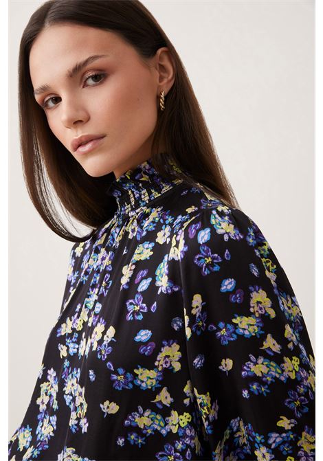 Lamini Flowy blouse with neon floral print SUNCOO |  | H24C0733349