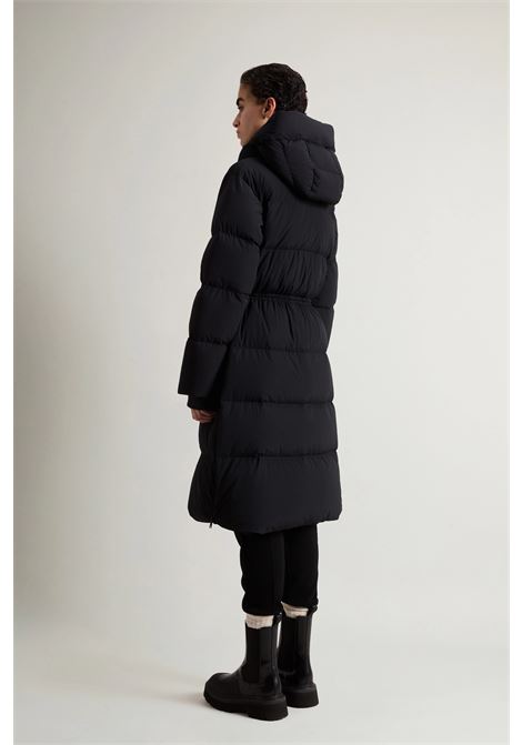 Long quilted stretch nylon parka with removable hood WOOLRICH | Parka | CFWWOU1044FRUT3107100