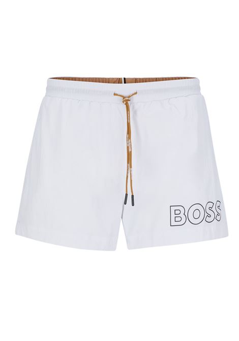 Boxer da mare ad asciugatura rapida con logo profilato BOSS | Costumi | 50469280100