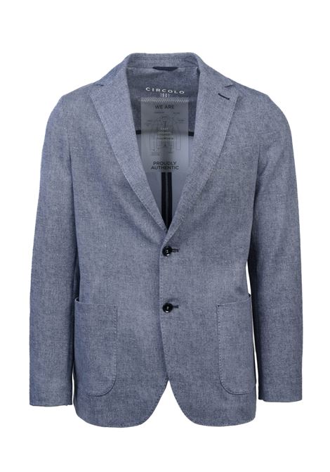 Casual Elegance: Two-Button Single-breasted Circle Jacket in Indigo CIRCOLO 1901 |  | CN4319IND