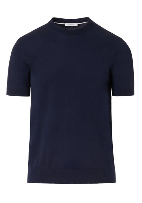 Maglia Puro Cotone Extrafine - Blu PAOLO PECORA | Maglieria | A009 F1006685