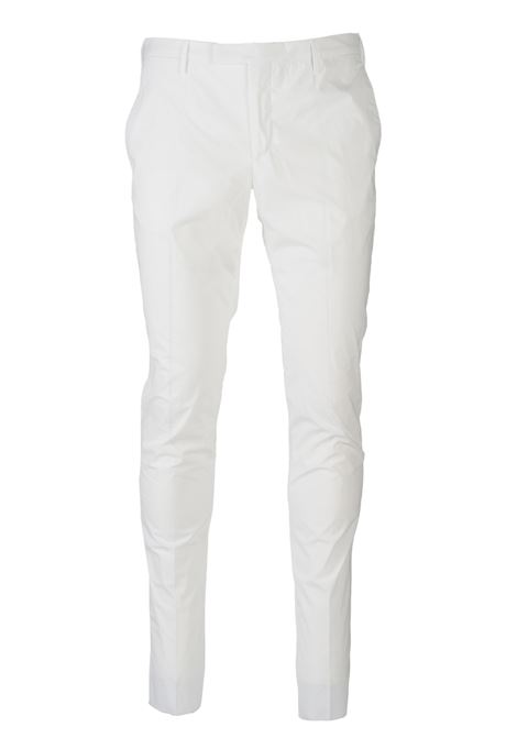 Pantalone PT Torino Bianco in Cotone, Elastane e Poliammide - Primavera/Estate PT TORINO | Pantaloni | CO-KSZEZ00CL10010