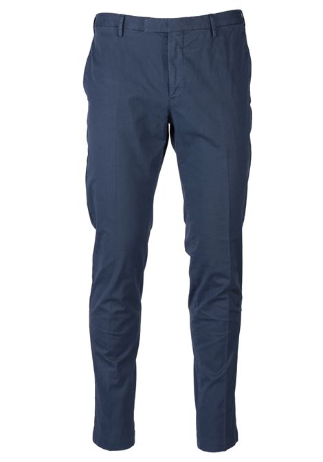 Pantalone PT Torino Blu Scuro in Cotone ed Elastane - Primavera/Estate PT TORINO | Pantaloni | CO-KTZEZ00CL1Y383