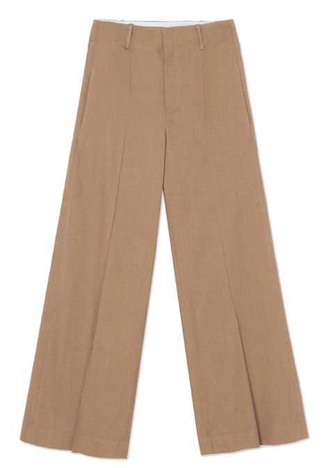 ALYSI - Pantalone gamba larga lino stretch ALYSI |  | 105148P5044NOCE