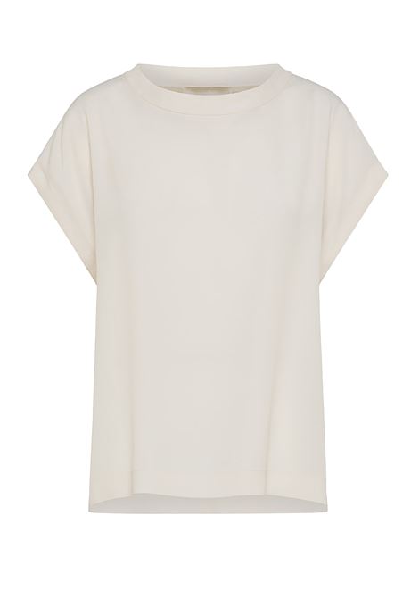 Curacao Blouse in United Silk Acetate - Cream MOMONI |  | MOBL004LMM0040