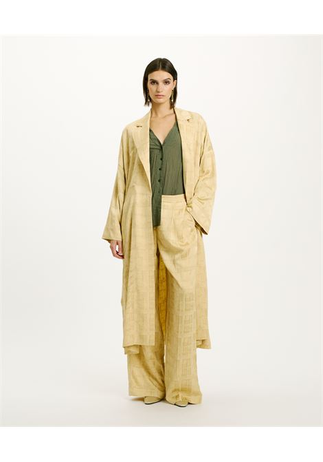 Momoni - Killa coat in viscose jacquard - vanilla MOMONI |  | MOCO0060035