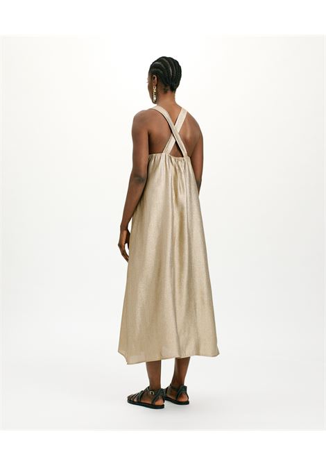 Lurex matting hecuba dress - gold/silver MOMONI |  | MODR0201104