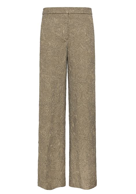 Pantaloni Jambù in Jacquard di Cotone - Oro/Argento MOMONI | Pantaloni | MOPA0181104