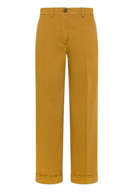 Pantaloni Sol in Gabardina di Cotone - Caramello MOMONI | Pantaloni | MOPA0350140