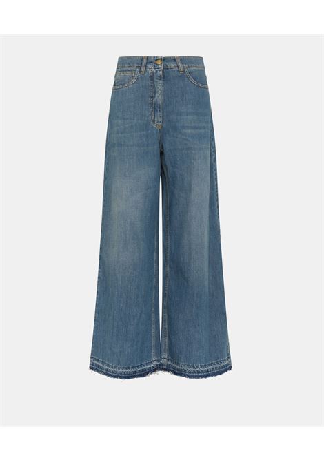 Pantaloni Aoki in Denim Stone Washed 8 Oz - Blu Jeans MOMONI | Pantaloni | MOPA0380871