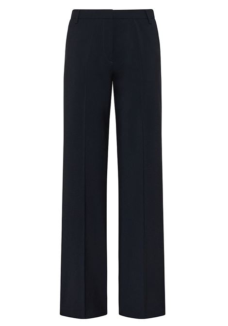 Pantaloni Machu in Fresco di Lana Stretch - Blu Notte MOMONI | Pantaloni | MOPA0430870