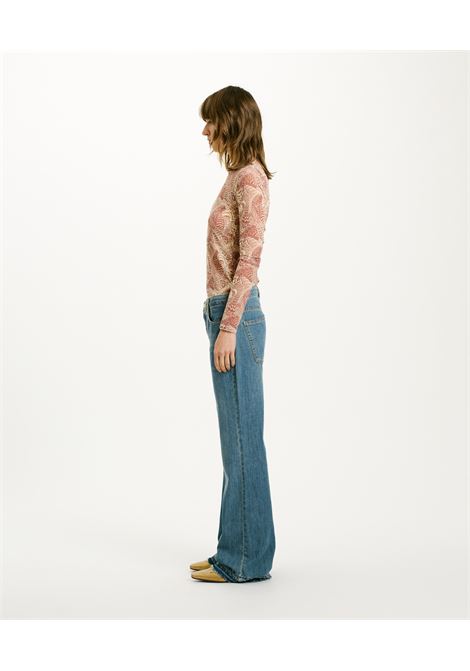 Pantaloni Luis in Denim Stone Washed 8 Oz - Blu Jeans MOMONI | Pantaloni | MOPA0470871