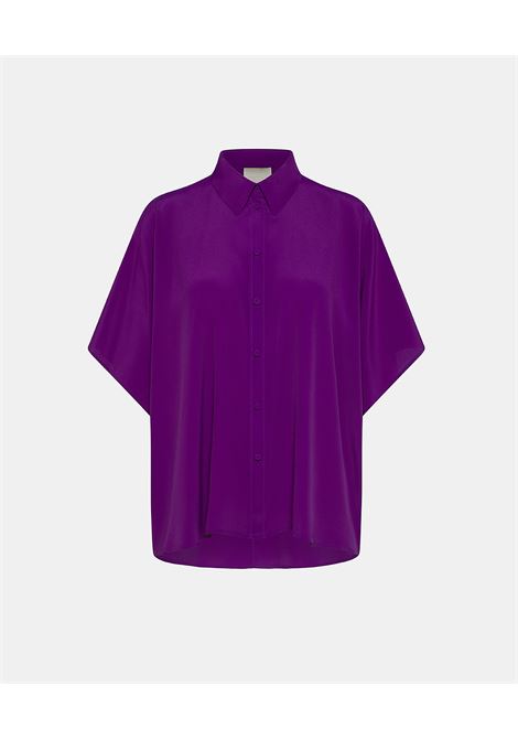 Brooklyn Acetate Silk United Shirt - Purple MOMONI |  | MOSH004LMM0465