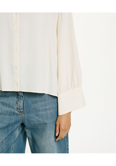 Franklyn Shirt in United Silk Acetate - Cream MOMONI |  | MOSH008LMM0040