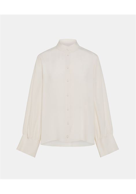 Franklyn Shirt in United Silk Acetate - Cream MOMONI |  | MOSH008LMM0040