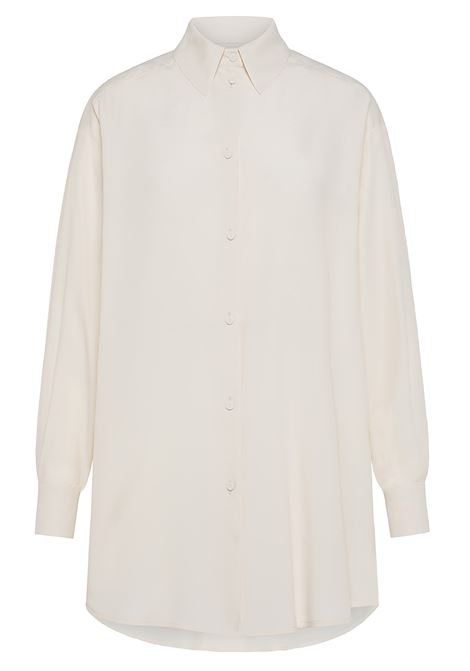 Hamacas Shirt in Silk Acetate - Cream MOMONI |  | MOSH0090040