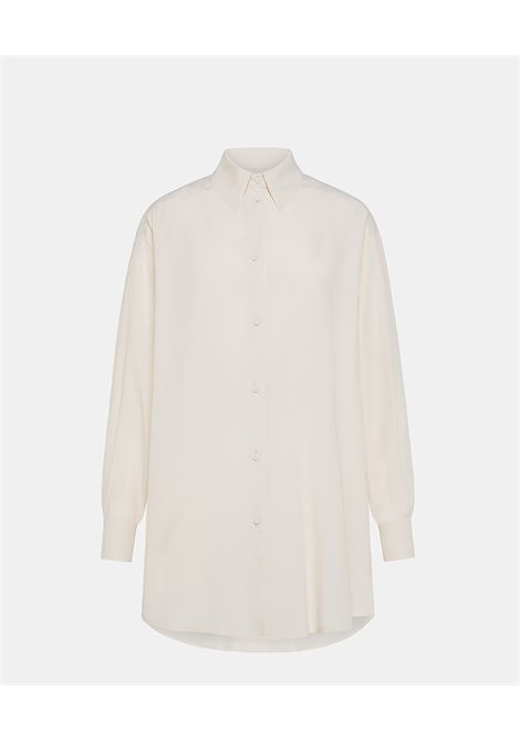 Hamacas Shirt in Silk Acetate - Cream MOMONI |  | MOSH0090040