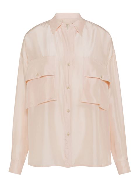 Pitanga Shirt in Silk Habutai - Blossom MOMONI |  | MOSH0130402