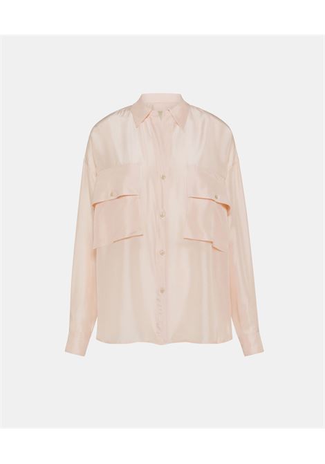 Pitanga Shirt in Silk Habutai - Blossom MOMONI |  | MOSH0130402