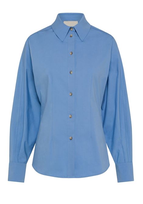 Nil Shirt in Stretch Poplin - Sky MOMONI |  | MOSH0160821