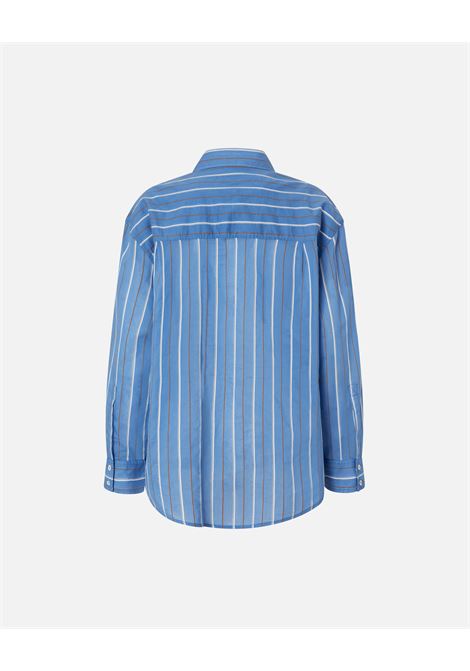 Blue striped shirt with jewel embroidery PINKO |  | 104708-A2ETEZZ