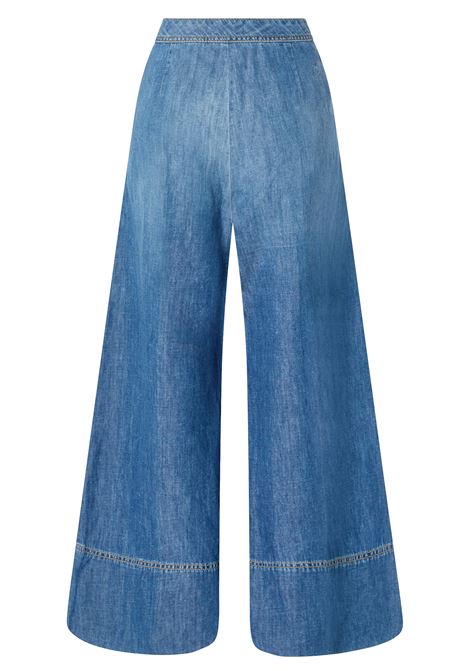 Linen-blend denim palazzo jeans PINKO |  | 104823-A2GQPJC