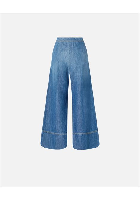 Jeans palazzo in denim misto lino PINKO | Pantaloni | 104823-A2GQPJC